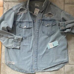 Ci Sono Denim Shirt Size Medium NWT